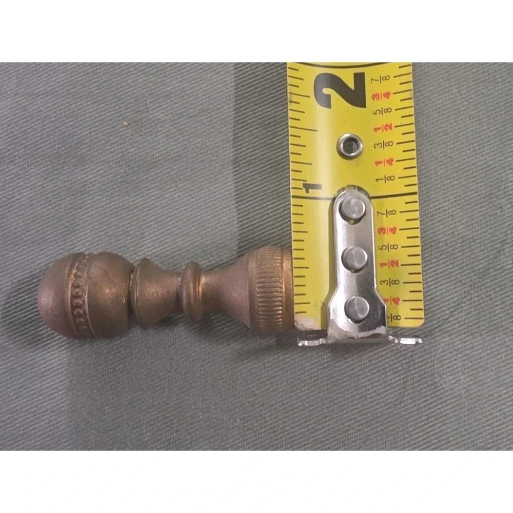 Solid Brass Lamp Shade Finials - 1 3/4 Inches Tall